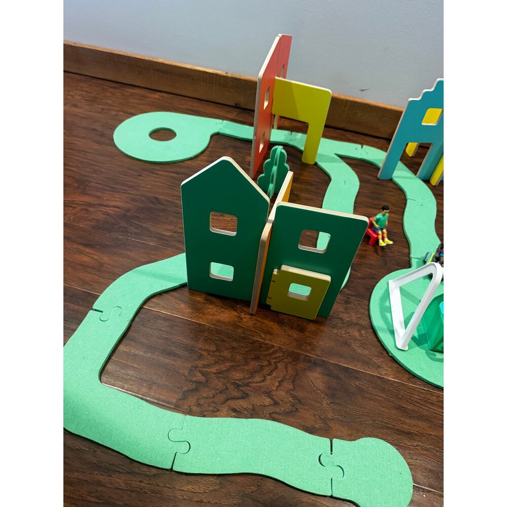 Lovevery Wooden Foam Modular Village Pathway Swing Wheelchair Boy Girl Set *READ - Picture 8 of 9